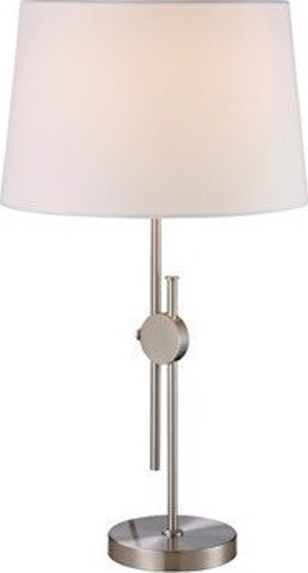 ACA Epitrapezio Fotistiko Metalliko/ufasmatino 'Mallorca' Lefko/Nikel E27 36X62cm ML306421TS