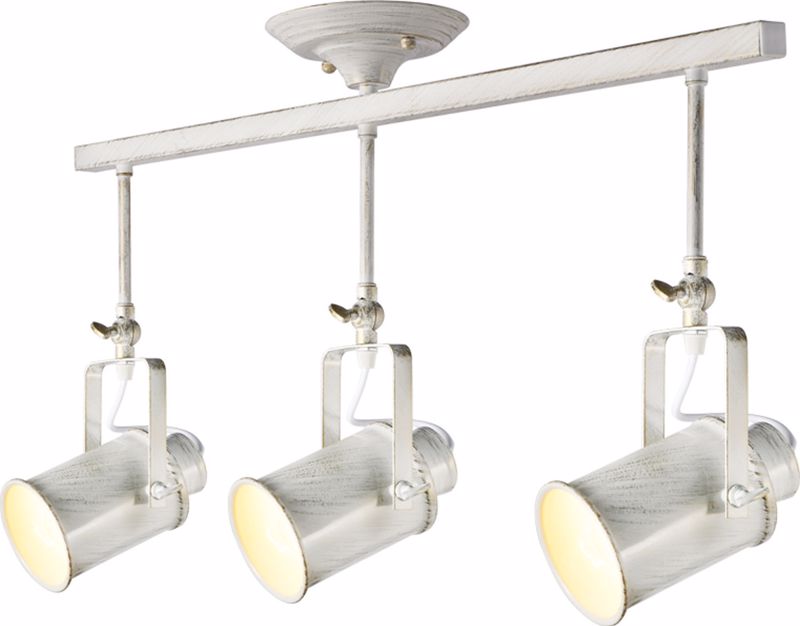 ACA 3Foto Spot Metalliko 'Pompeii' Lefko/Xruso E27 76X38cm OD61013AW