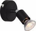 ACA Spot Metalliko 'Trinity' Mavro GU10 8X8cm MC634BK1