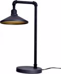 ACA Epitrapezio Fotistiko Metalliko 'Pipe' Mavro/Xruso E27 34X56cm AR4171T56BG