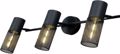 ACA 3Foto Spot Metalliko 'Alcatraz' Mavro E27 58X20cm OD603S58BK