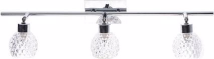 ACA Απλίκα Ράγα 3Φωτη Μέταλλο/Γυαλί Χρώμιο 3ΧG9 60CM 'Ostrava' AD757143