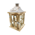 ACA Fanari LED Thermo Lefko ''TORTE'' Xulino/Metalliko me Bataries 15x15x26cm F06111222