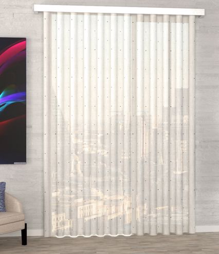 Ύφασμα 'Atelier' με Σχέδιο Βούλες διαθέσιμο σε 4 Αποχρώσεις