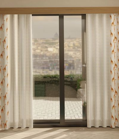 Ύφασμα 'Giraffe' με Σχέδιο Καμηλοπάρδαλη διαθέσιμο σε 2 Αποχρώσεις
