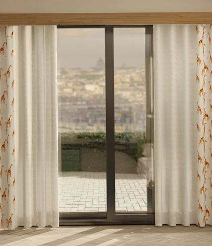 Ύφασμα 'Giraffe' με Σχέδιο Καμηλοπάρδαλη διαθέσιμο σε 2 Αποχρώσεις