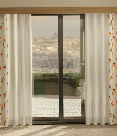 Ύφασμα 'Giraffe' με Σχέδιο Καμηλοπάρδαλη διαθέσιμο σε 2 Αποχρώσεις