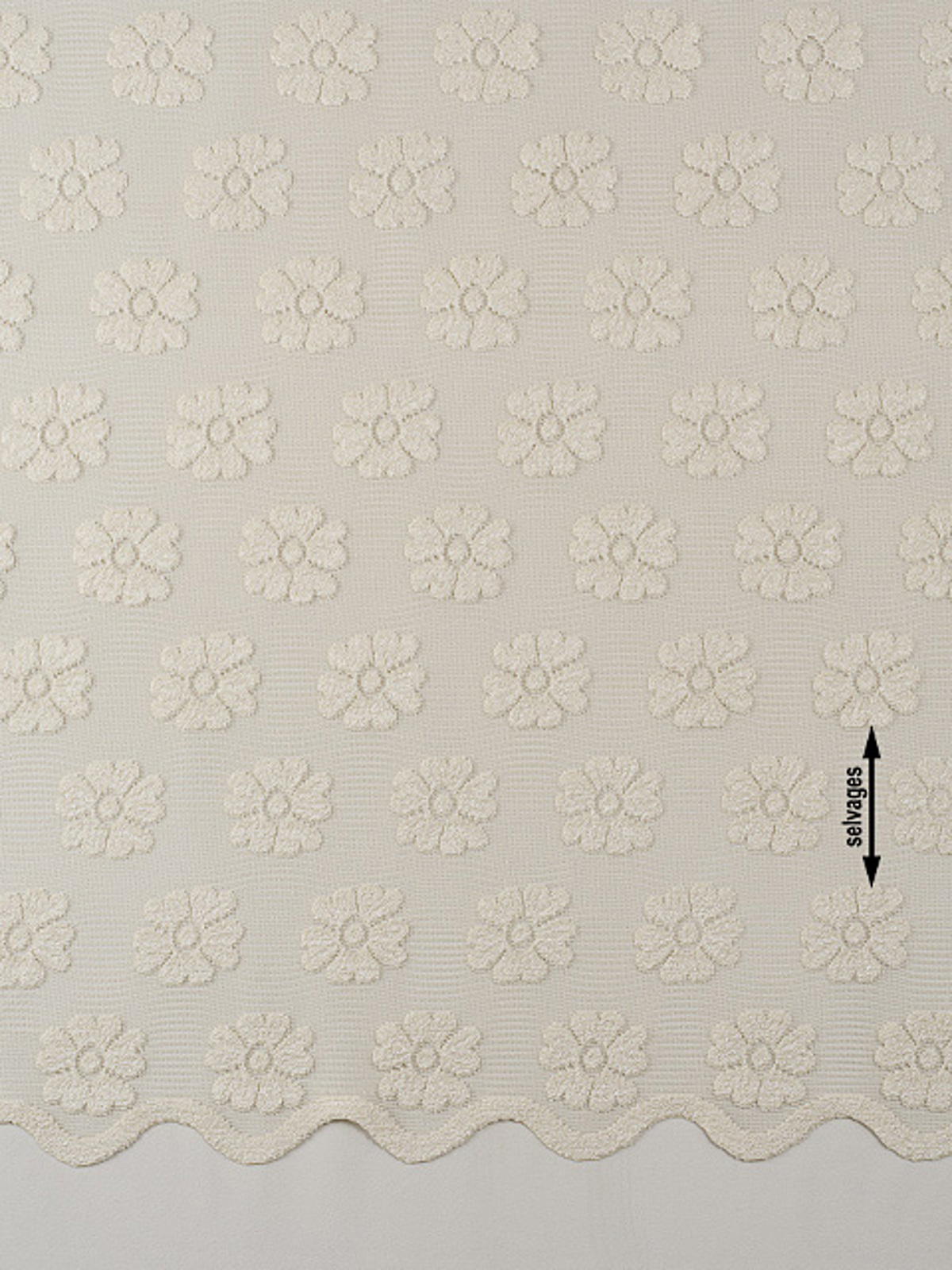 ufasma Diafano me Dantela 'Margarita' Plekto me Floral Motibo se 5 Apoxroseis