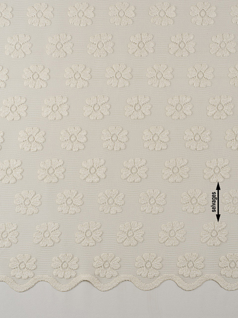 ufasma Diafano me Dantela 'Margarita' Plekto me Floral Motibo se 5 Apoxroseis