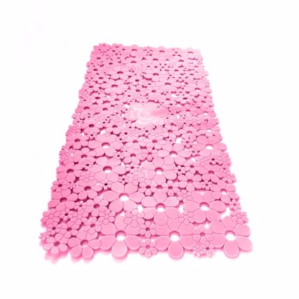 Dimitracas Πατάκι Αντιολισθητικό Φούξια 'Fiore' 34x74cm 00087.006