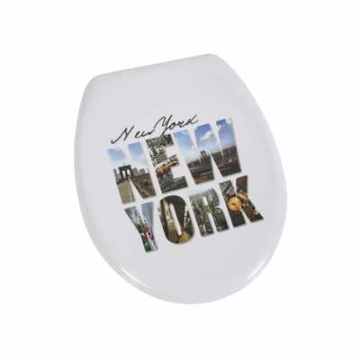 Dimitracas Καπάκι Λεκάνης BEMIS New York Duroplast με Σχέδιο 37x45cm 03617.001