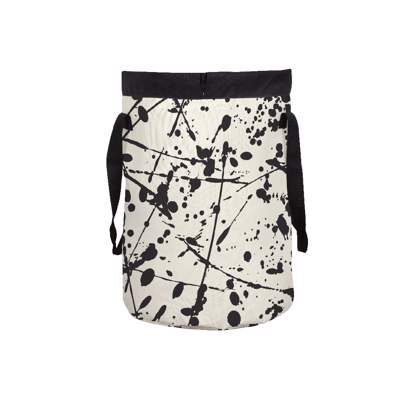 Dimitracas Καλάθι Απλύτων SPIRELLA Funwash Ασπρόμαυρο Polyester 75lt Φ40x60cm 05095.001