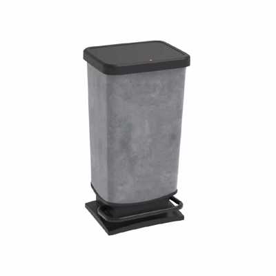 Dimitracas Χαρτοδοχείο PASO Πλαστικό Beton 40lt 35.3x29.5x67.6cm Soft Close 06925.001