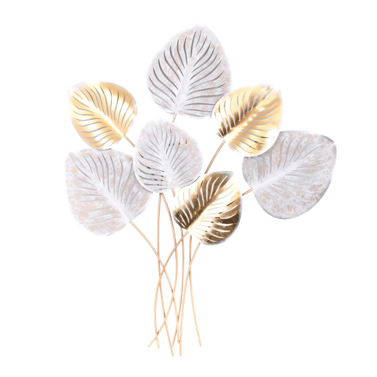 Fylliana Diakosmitiko Toixou ''FLOWER 078'' Metalliko 82x5x99cm 161-92-003