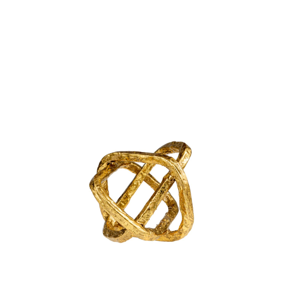 Zen Collection Diakosmitikos Kompos Metallikos Xrusos 13x13x10.5cm 50024
