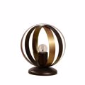 NG Santas Monterno Epitrapezio Fotistiko Metalliko Bronze me efe Kafe Skourias E14 20X25cm 228-P