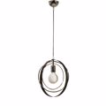 NG Santas Kremasto monofoto Fotistiko Orofis Metalliko Xromio/Mavro E27 34cm KRONOS