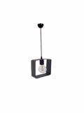 NG Santas Kremasto Fotistiko Orofis Metalliko Mavro 25x25ek 1xE27 214-A-BL
