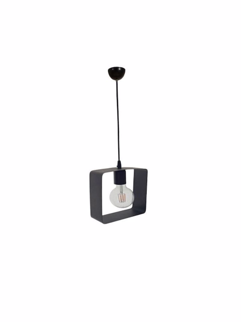 NG Santas Kremasto Fotistiko Orofis Metalliko Mavro 25x25ek 1xE27 214-A-BL