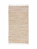 PERSIKA Xali Dermatino me Krossia 'Leather Rugs Solid' 130227/02 Light Grey 70x130cm PRS030581