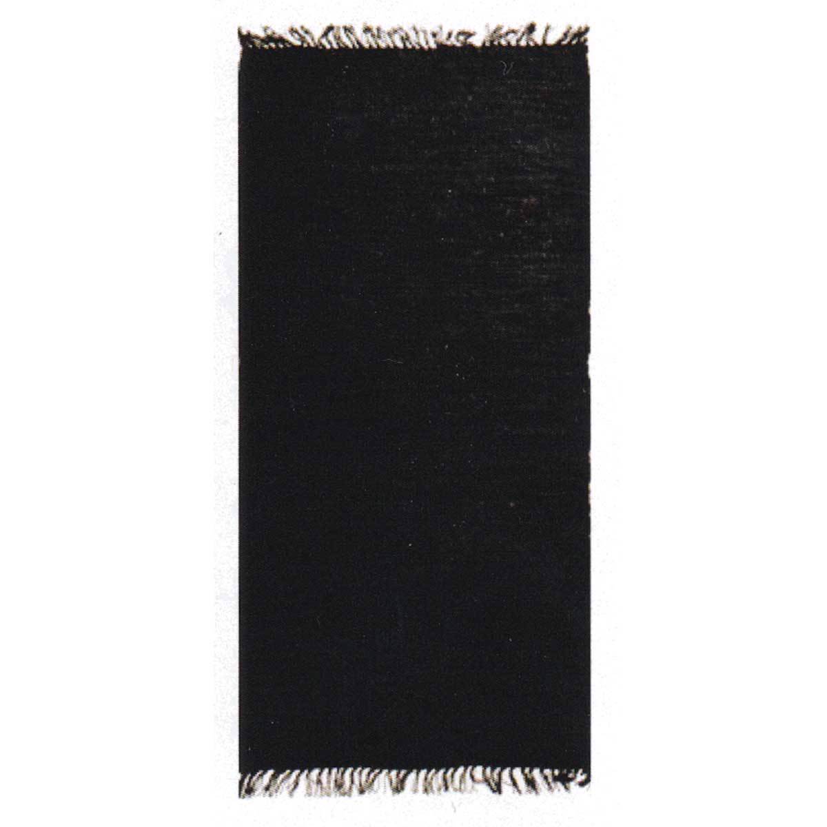 PERSIKA Xali Dermatino me Krossia 'Leather Rugs Solid' 130227/02G Black 70x130cm PRS030585