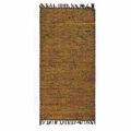 PERSIKA Xali Dermatino me Krossia 'Leather Rugs Solid' 030717-01 Mustard 70x130cm PRS030589