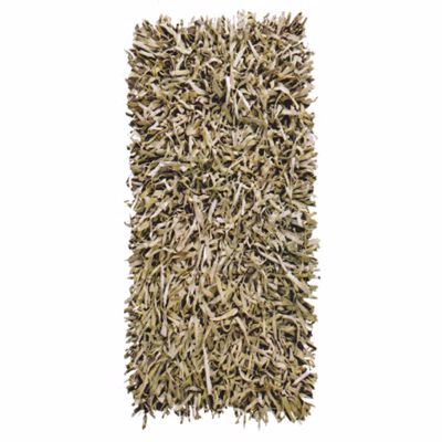 ΠΕΡΣΙΚΑ Χαλί Δερμάτινο 'Leather Rugs Shaggy' 040624-06A Camel 70x130cm PRS030572