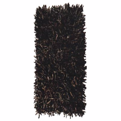 ΠΕΡΣΙΚΑ Χαλί Δερμάτινο 'Leather Rugs Shaggy' 080202-02 Chocolate 70x130cm PRS030577