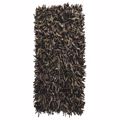 PERSIKA Xali Dermatino 'Leather Rugs Shaggy' 040624-08 Coffee 70x130cm PRS030576