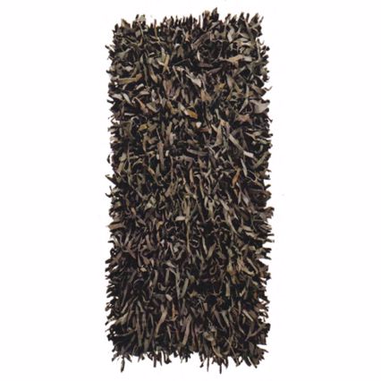 ΠΕΡΣΙΚΑ Χαλί Δερμάτινο 'Leather Rugs Shaggy' 040624-08 Coffee 70x130cm PRS030576