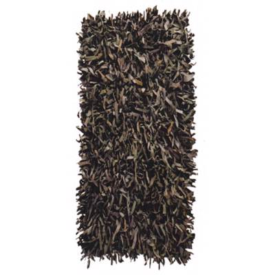 ΠΕΡΣΙΚΑ Χαλί Δερμάτινο 'Leather Rugs Shaggy' 040624-08 Coffee 70x130cm PRS030576