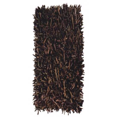 ΠΕΡΣΙΚΑ Χαλί Δερμάτινο 'Leather Rugs Shaggy' 100420-01 Lt Coffee 70x130cm PRS030575