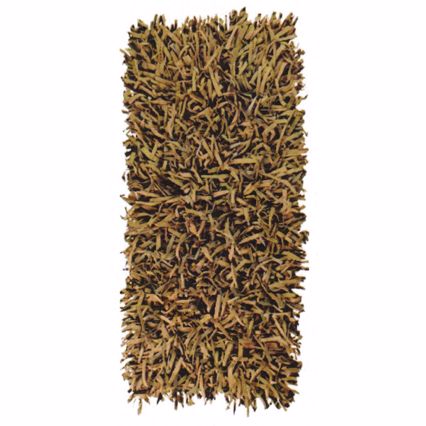 ΠΕΡΣΙΚΑ Χαλί Δερμάτινο 'Leather Rugs Shaggy' 040624-05 Terracotta 70x130cm PRS030573