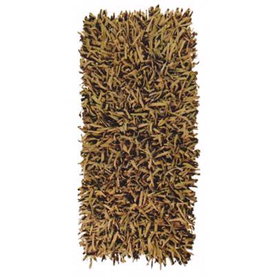ΠΕΡΣΙΚΑ Χαλί Δερμάτινο 'Leather Rugs Shaggy' 040624-05 Terracotta 70x130cm PRS030573