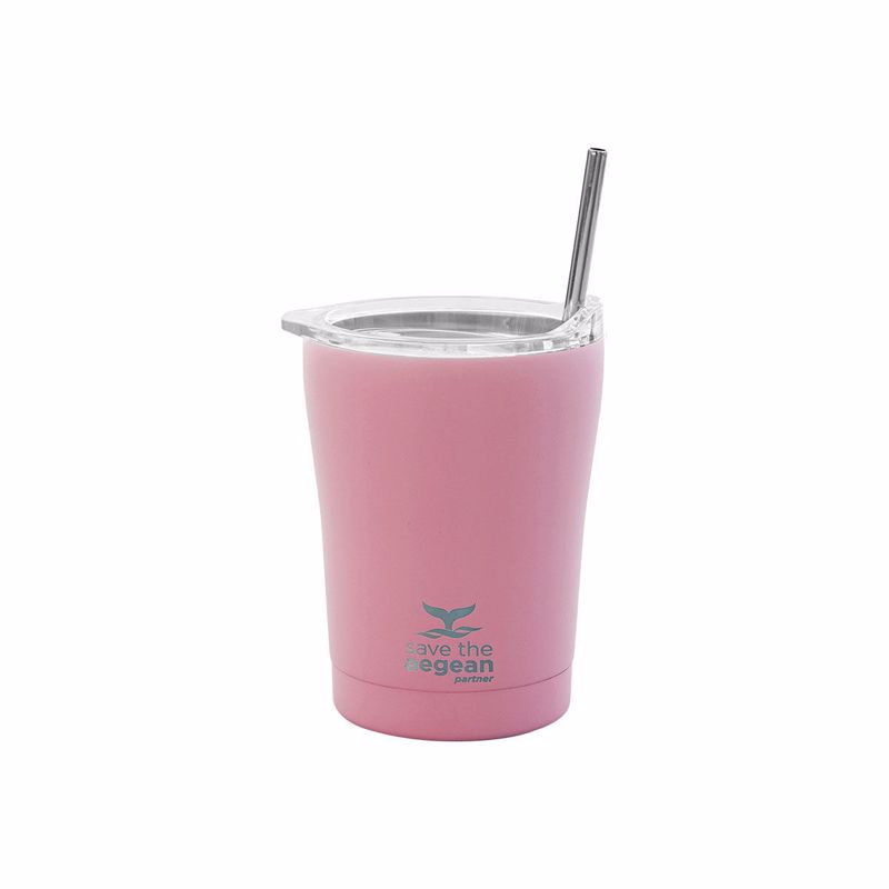 Estia Thermos Coffee Mug Save The Aegean 350ml Blossom Rose 01-12472