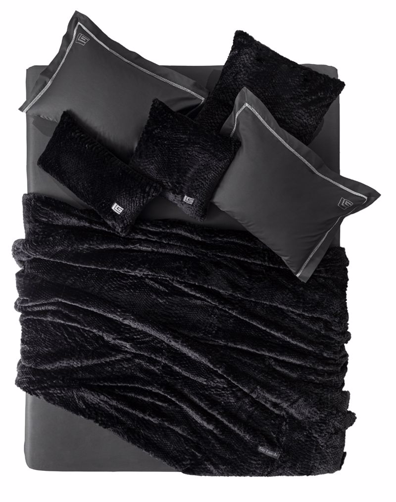 Guy Laroche Set Gunini Kouberta me Maxilarothiki CRUSTY BLACK 220X240