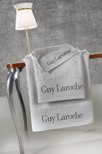 Guy Laroche Σετ πετσέτες μπάνιου 3τμχ FUTURA Silver 1122090214009