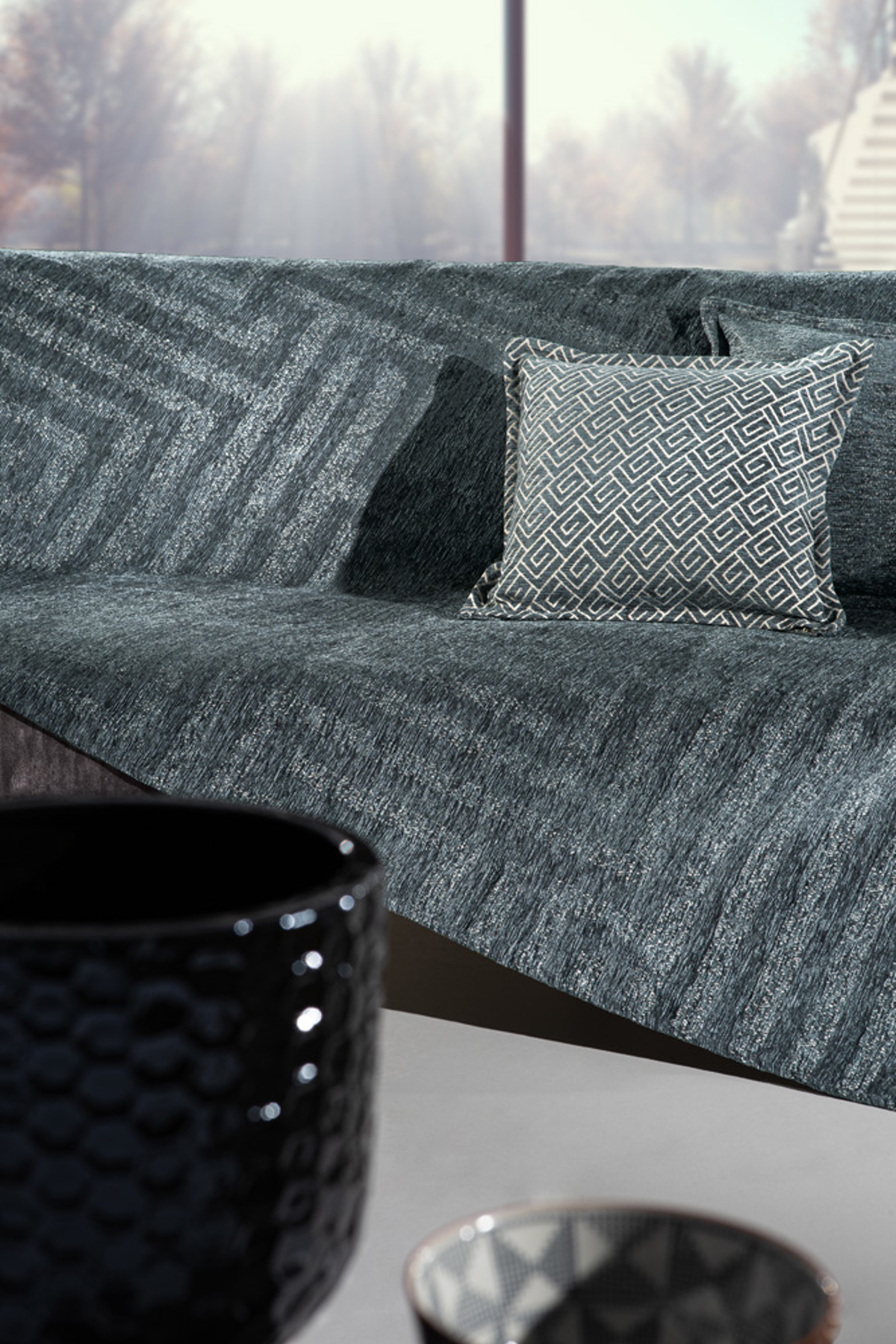 Guy Laroche Rixtari 2thesiou kanape 180X250 ABERON PETROL
