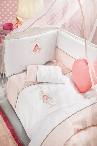 Saint Clair Σεντόνια σετ 3τμχ bebe CORONA 110X170EK/ 110X160EK/ 30X40EK 1710030215011