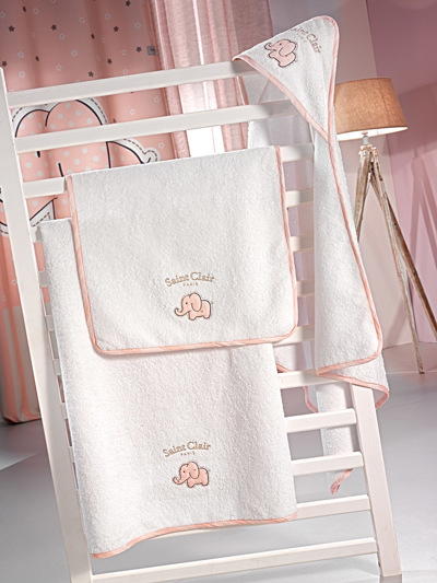 Saint Clair Σετ πετσέτες 2 τμx. bebe AFRICA Pink 40x60EK-65x120EK 1722090215000