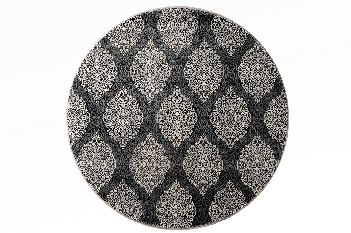 Tzikas Carpets Strongulo Xali ELITE Mavro/Asimi F160cm 23090-0995