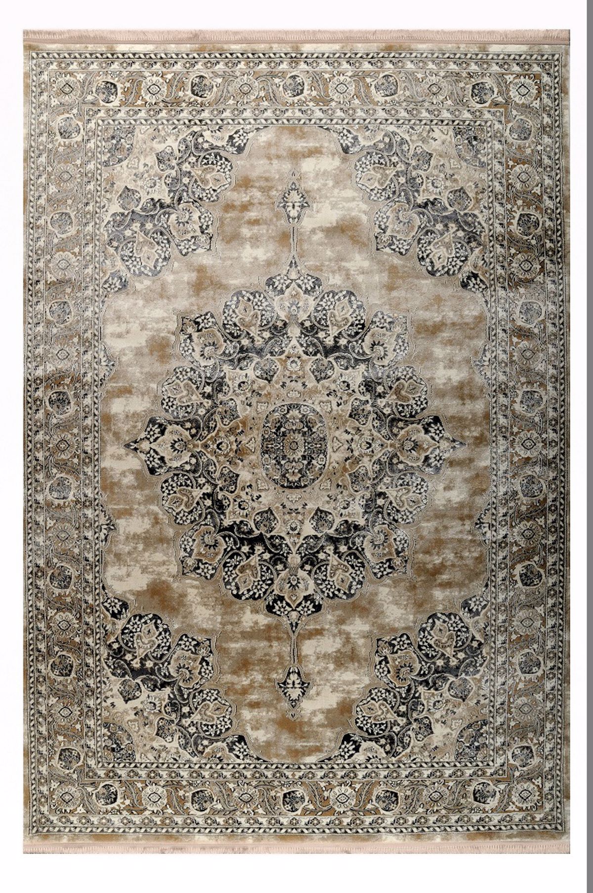 Tzikas Carpets Set Xalia Krebatokamaras SERENITY Lefko/Krem 67x150/67x230 20617-060