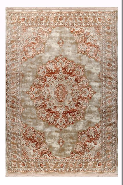 Tzikas Carpets Σετ Χαλιά Κρεβατοκάμαρας SERENITY Πορτοκαλί/Μπεζ 67x150/67x230 20617-721