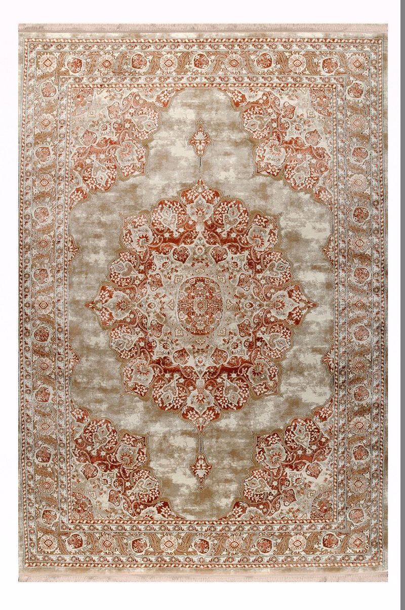 Tzikas Carpets Set Xalia Krebatokamaras SERENITY Portokali/Mpez 67x150/67x230 20617-721