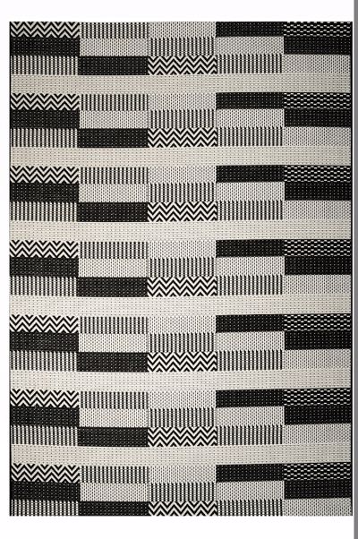 Tzikas Carpets Χαλί MAESTRO Μαύρο/Κρεμ 133x190cm 32005-961