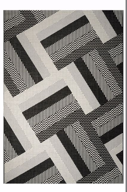 Tzikas Carpets Χαλί MAESTRO Μαύρο/Κρεμ 133x190cm 32006-960