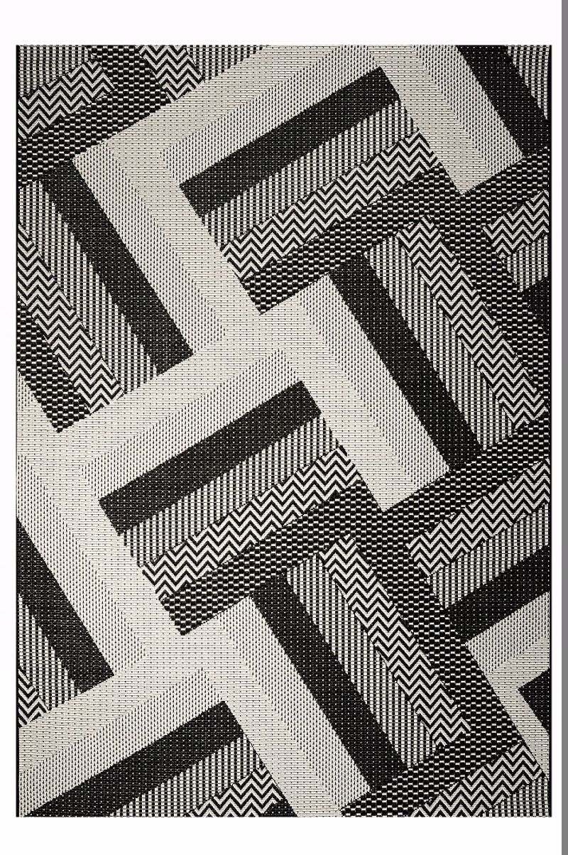 Tzikas Carpets Xali MAESTRO Mavro/Krem 133x190cm 32006-960