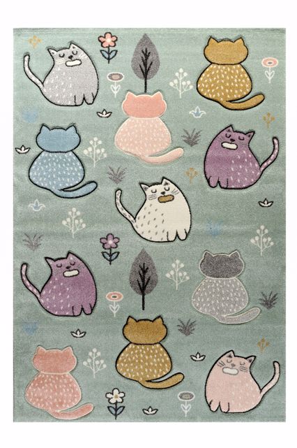 Tzikas Carpets Παιδικό Χαλί DIAMOND Πράσινο/Μέντα 160x230cm 63908-040