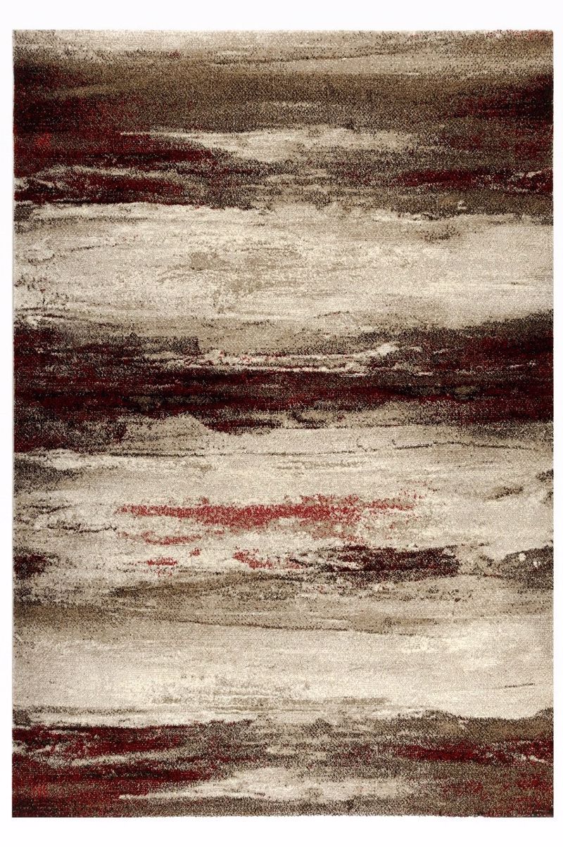 Tzikas Carpets Set Xalia Krebatokamaras SKY Kafe/Kokkina 67x150/67x230 21836-710