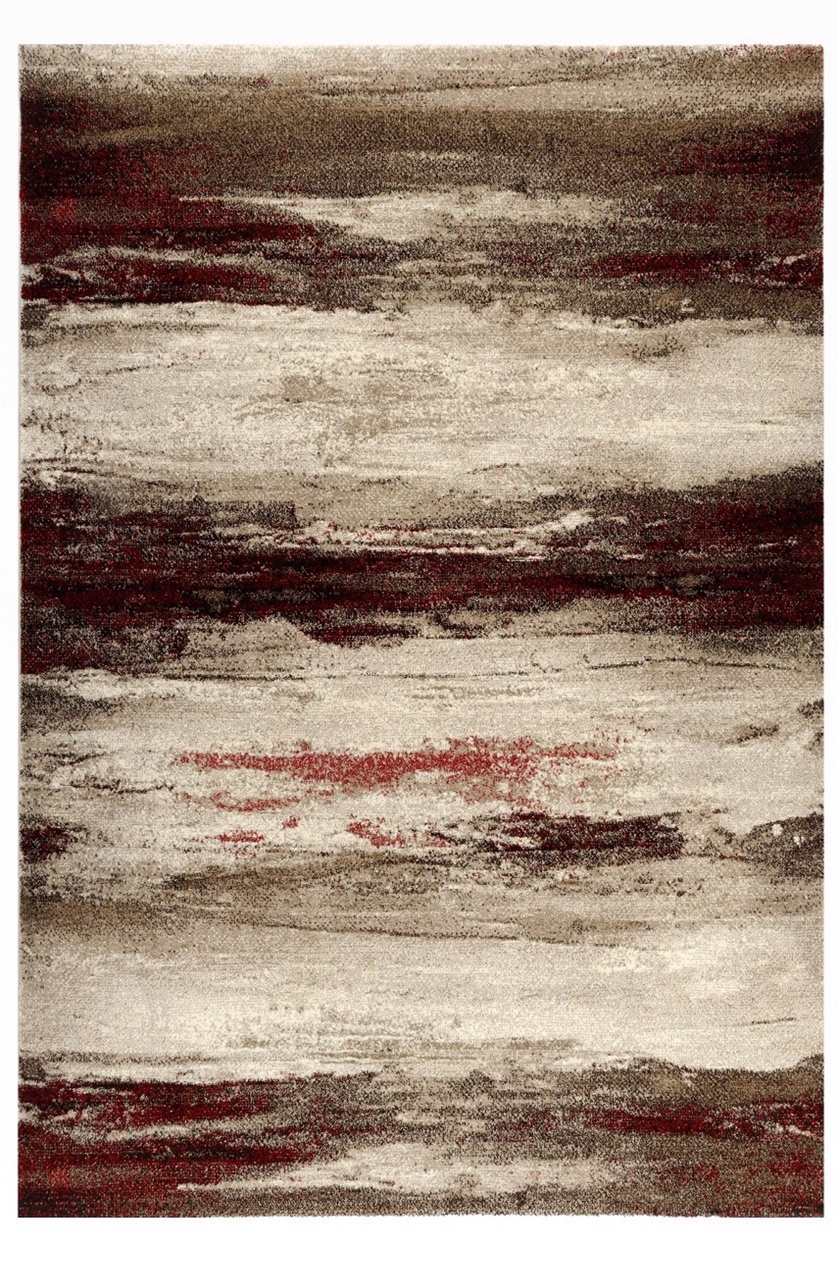 Tzikas Carpets Set Xalia Krebatokamaras SKY Kafe/Kokkina 67x150/67x230 21836-710